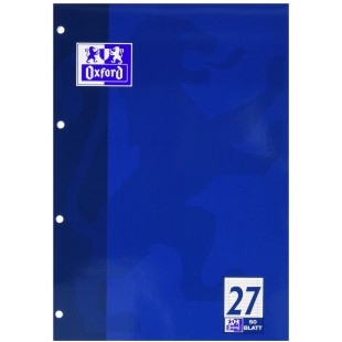 Bloc notes lycee professionnel A4 lineature 27 avec bord double ligne 50 feuille