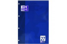 Bloc notes lycee professionnel A4 lineature 27 avec bord double ligne 50 feuille