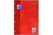 Bloc notes lycee professionnel A4 lineature 26 avec bords quadrille 50 feuilles