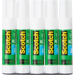 Scotch Baton de Colle Permanente - 1 Paquet de 5 Batons de Colle - 8g par Baton - Baton de Colle d'Usage General pou