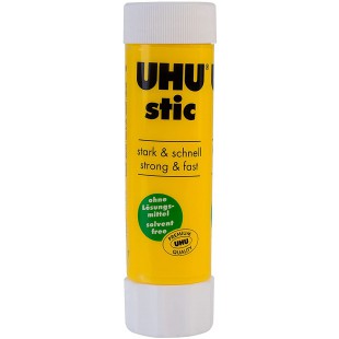 UHU stic bÆ’ton de colle, sans solvants, 40 g avec capuchon vissable, facilement lavable, colle papier, carton, â€štiquettes et 