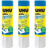 UHU Lot de 3 Batons de colle stic MAGIC Sans solvants 21 g