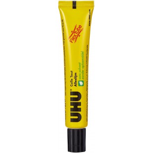 UHU FlexTube originale - Colle liquide universelle, ultra forte, multi-materiaux, transparente, tube 20g