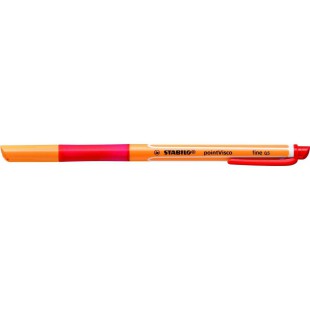 STABILO Stylos Roller encre Gel pointVisco pointe fine 0,5 mm Rouge