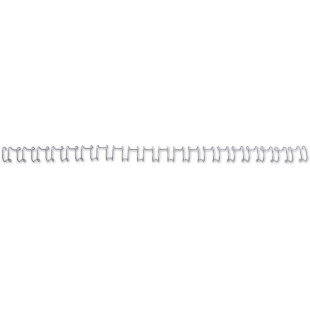 GBC IB160837 Lot de 100 Peignes metalliques MultiBind Argent