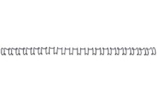 GBC IB165320 Lot de 100 Peignes metalliques MultiBind Noir