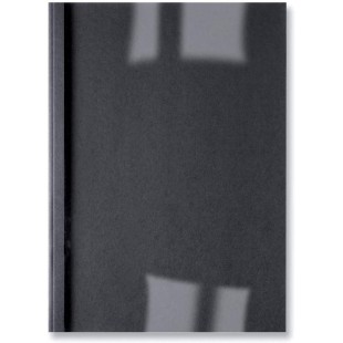 GBC IB386008 Lot de 100 Couvertures de reliure thermique LinenWeave Noir