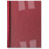 GBC IB386503 Lot de 100 Couvertures de reliure thermique LinenWeave Rouge