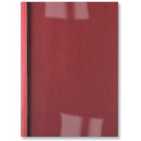 Acco GBC Lot de 100 couvertures thermiques de reliure A4 1,5 mm 250 g/m² Transparent/rouge
