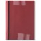 GBC IB451218 Lot de 100 Couvertures de reliure thermique LeatherGrain Rouge