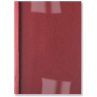GBC IB451218 Lot de 100 Couvertures de reliure thermique LeatherGrain Rouge
