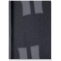 GBC LeatherGrain Lot de 100 Reliures spirale plastique thermique Format A4 Capacite 15 Feuilles 1,5mm Noir