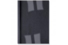 GBC LeatherGrain Lot de 100 Reliures spirale plastique thermique Format A4 Capacite 15 Feuilles 1,5mm Noir