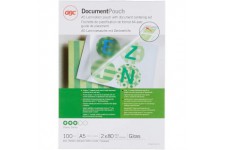 GBC IB575037 Lot de 100 Pochettes de plastification standards Transparent