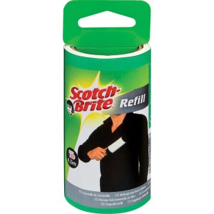 Scotch-Brite Brosse Adhesive 836rp -30 Rouleau de rechange pour vetements, noir/blanc, 30 feuilles, pack de 4 (4 x 1 piece)