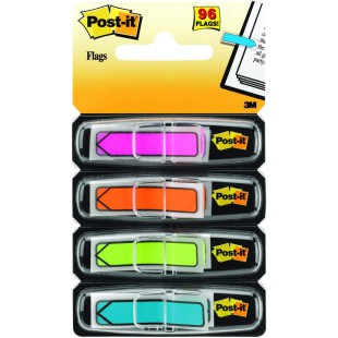 Post-it Marque-pages Fleches - Coloris Assortis - Lot de 4 x 24 Feuilles