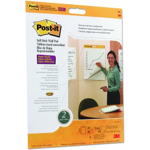 Post-it Lot de 2 Tableau a  memo 50 x 58,4 mm Blanc
