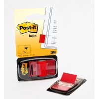 Post-it Distributeur de 50 Marque-pages avec Onglets separateurs Rouge