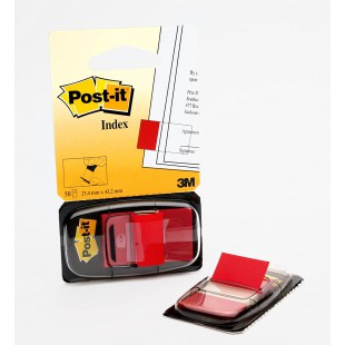 Post-it Distributeur de 50 Marque-pages avec Onglets separateurs Rouge