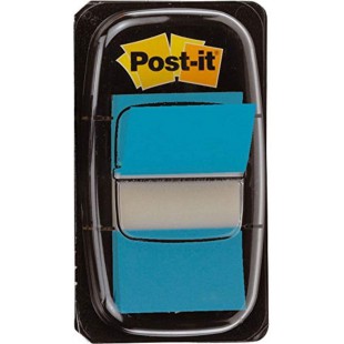 Post-it Distributeur de 50 marque-pages avec Onglets separateurs 25,4 x 44 mm Bleu