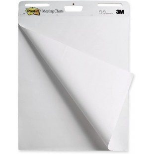 Post-it 1 Bloc de 30 feuilles auto-adhesives 63, 5 x 77, 4 cm - Blanc