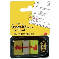 POST-IT Distributeur 50 Index imprime"point d'interrogation" 25,4 x 43,2 mm