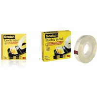 Scotch 665-1933R Ruban double-face en boite individuelle 19 mm x 33 m Transparent & Ruban adhesif double face 665 12 mm x 22,8 m