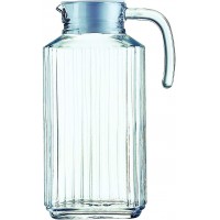 Quadro Refrigerateur pichet avec couvercle en plastique blanc 1,7l, 1 Pichet