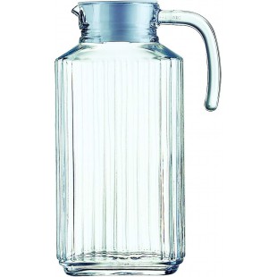 Quadro Refrigerateur pichet avec couvercle en plastique blanc 1,7l, 1 Pichet