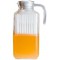 Quadro Refrigerateur pichet avec couvercle en plastique blanc 1,7l, 1 Pichet