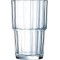 Lot de 6 : 60440 Gobelet Norvege, Verre trempe, Transparent, 27 cl