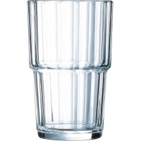 Lot de 6 : 60440 Gobelet Norvege, Verre trempe, Transparent, 27 cl