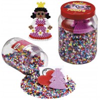 - Midi Pot Rouge - 7000 Perles + 2 Plaques Couleurs - Taille Midi a¸ 5 mm - Ref 2020