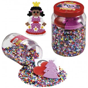 - Midi Pot Rouge - 7000 Perles + 2 Plaques Couleurs - Taille Midi a¸ 5 mm - Ref 2020