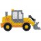 - 3143 - Loisirs Creatifs - Boite Perles a  Repasser - Taille Midi - Les Engins De Chantier