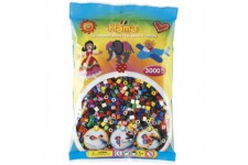- 201-67 - Loisirs Creatifs - Sachet 3000 Perles a  Repasser - Taille Midi - Mix 22 Couleurs