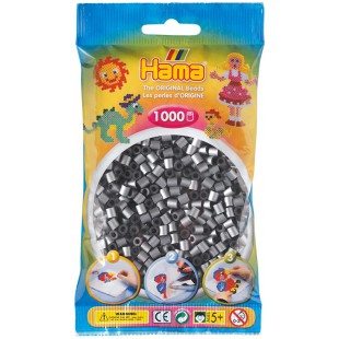 - 207-62 - Loisirs Creatifs - Perles et Bijoux - Sachet 1000 Perles Argent