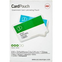 GBC 3740301 Lot de 100 Pochettes de plastification petits formats Transparent