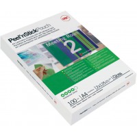 GBC 3747526 Lot de 25 Pochettes de plastification Peel 'n Stick Transparent
