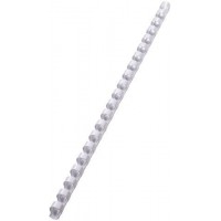 GBC® CombBind® Lot de 100 spirales de reliure en plastique 21 anneaux Format A4 Ø 8 mm Pour 45 feuilles Blanc