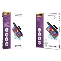 Fellowes 5452101 Enhance Pochettes de plastification mates 80 microns A4 - Pack de 100 Transparent & Pochettes de plastification