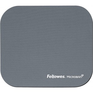 Fellowes - 5934005 - Tapis de souris en plastique avec protection antibacterienne Microban - Argent