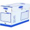 Fellowes Bankers Box Basic Lot de 20 Boites d'archives 15 cm A4 Bleu/Blanc