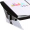Fellowes Porte-documents incline Easy Glide, support d'ecriture, angle ajustable, compartiment de rangement, noir/gris