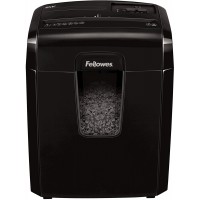 Fellowes Destructeur de document 8MC, destructeur de papier avec agrafes et carte de credit, coupe micro confettis, verrouillage