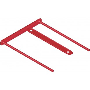 Fellowes 1189301 Lot de 100 Clips pour archives Bankers Box 10 cm Rouge