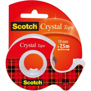 Scotch - 3M Crystal - Ruban Adhesif, Transparent, 19 mm x 7,5 m