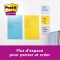 Post-it Lot de 4 Blocs de Notes repositionnables 149 x 98.4 mm Neon