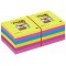 Post-it Notes Super Sicky Assorties - 76 x 76mm - Lot de 12 Blocs