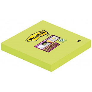 Post-it Super Sticky Notes repositionnables 90 feuilles 76 x 76 mm Vert Olive